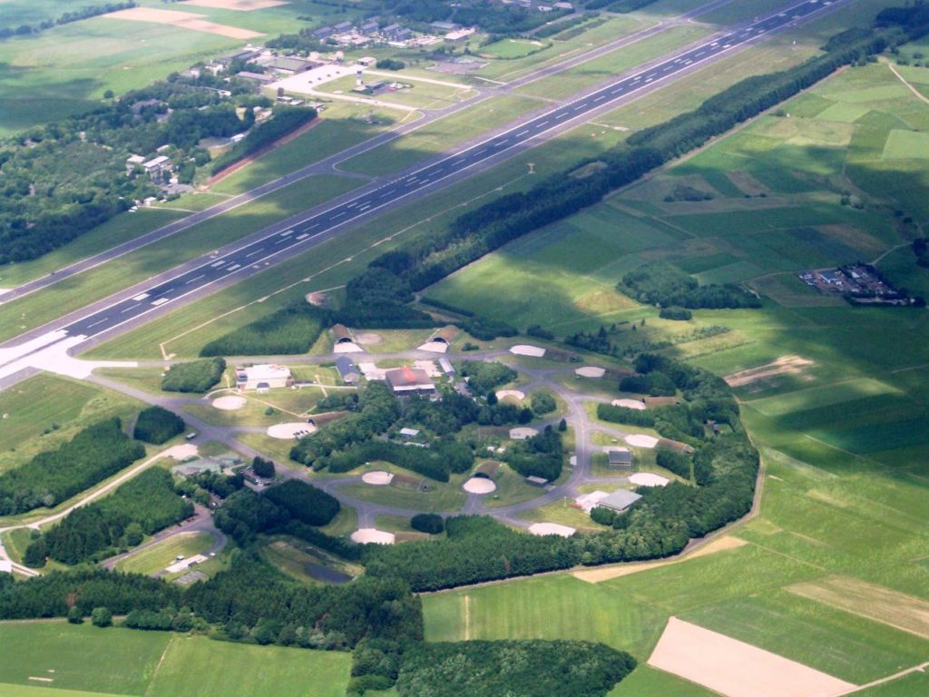 Luftbild des Fliegerhorst Büchel